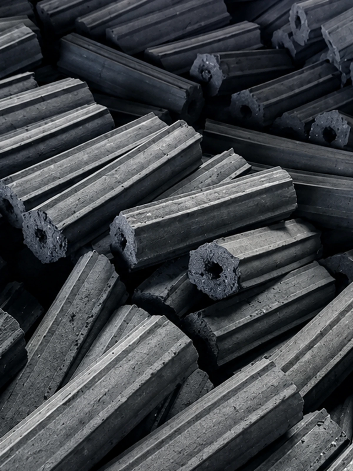 Premium coconut charcoal briquettes for barbeque grilling