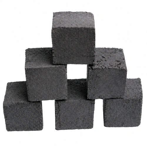 Cube coconut charcoal briquettes raw for shisha