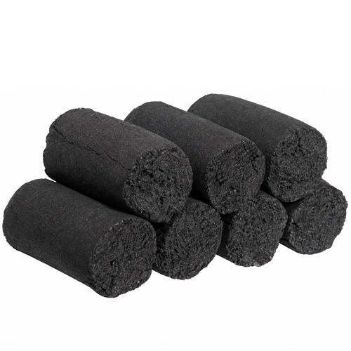 Finger shape coconut charcoal briquettes raw